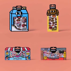 Supermarket Fun - Bundle of 4 Stickers